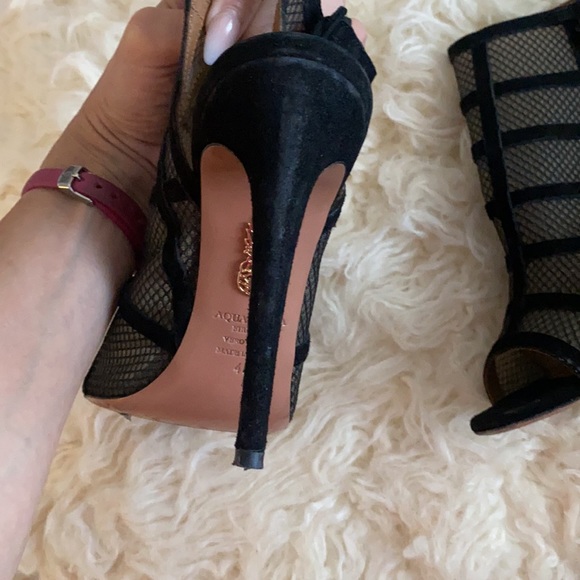 Aquazzura Mesh Peep Toe Bootie! ❤️ - Picture 8 of 16